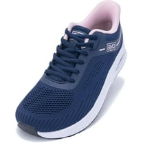 MAYKX Wide Toe Box Womens Walking Shoes with Arch Support | Slip On Tennis Shoes | Orthotic Sneakers for Plantar Fasciitis Size 6-11