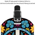 thumbnail image 4 of Square 2Pack PU Leather Peace Sign Cruise Luggage Tag with Privacy Cover and Name ID Tag for Travel Handbags Backpacks Luggage Tags, 4 of 6