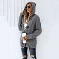 thumbnail image 5 of Knitted Cardigan Ladies Chunky Cardigan Knitted Jackets for Ladies Hooded Jackets Fleece Jacket(L), 5 of 5
