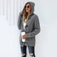 thumbnail image 4 of Cárdigan para mujer, cárdigan grueso, cárdigans para mujer, chaquetas con capucha, chaqueta polar (XXL), 4 of 5