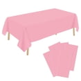 thumbnail image 1 of Mantel desechable - Paquete de 6, manteles de 54 x 108 pulgadas para fiestas, manteles decorativos para mesas rectangulares, cubierta de mesa de plástico impermeable, a prueba de fugas y resistente, 1 of 5