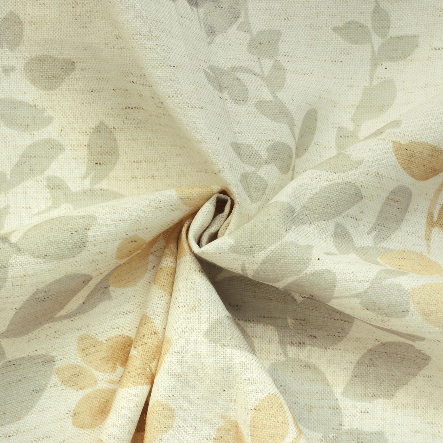 Loft Living Leszno, filtrant la lumière panneau de rideau à œillets jacquard à motif feuilles 50" x 84", ivoire