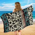thumbnail image 6 of XYZCANDO Car Seat Towel Cover with Leopard Geometric Pattern, Car Seat Protector for Post Workout and Beach Trips, 6 of 11