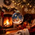 thumbnail image 3 of AURIGATE Lighted Christmas Ball Ornament with Flat Acrylic Insert Transparent Sphere for Xmas Tree Home Holiday Hanging Decoration Party Gift, 3 of 6