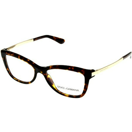 Dolce & Gabbana Womens Eyeglasses Designer Havana Square DG3218 502 Size: Lens/ Bridge/ Temple:  52-16-140