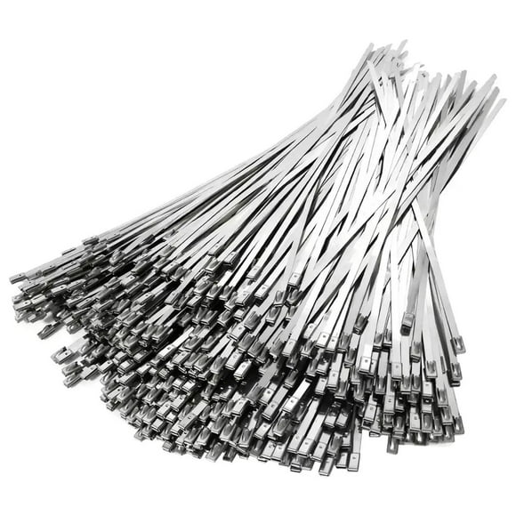 Bridas de Acero Inoxidable VentDepot WireInox15 100Pzas 15cm 4.6mm Plata