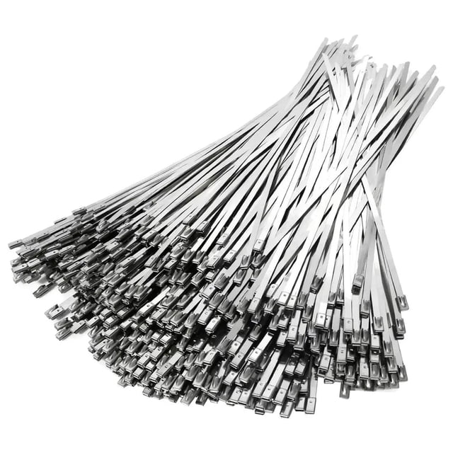 Bridas de Acero Inoxidable VentDepot WireInox15 100Pzas 15cm 4.6mm Plata