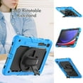 thumbnail image 4 of Funda para Samsung Galaxy Tab S10 Lite/ S10 FE/ S9 FE 10.9 pulgadas/Tab S9 11 pulgadas, funda protectora resistente a prueba de golpes con protector de pantalla, soporte giratorio de 360°, 4 of 9