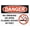 Warning Sign 3, variant on Warning No Open Burning Traffic Sign 8"x12" - Aluminum Safety Tin Road - For Construction Site Campground Workplace