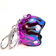 thumbnail image 1 of Llavero con casco colorido, colgante de equipaje, casco de motocicleta, casco de pato rompedor, 1 of 6