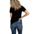 thumbnail image 2 of African American Afro Queen Sassy Black Unbothered T-Shirt, Cotton 10.00% Crew Neck Loose Fit Street Style Non-woven Fabric, 2 of 6
