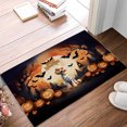 thumbnail image 2 of Mummy Poodle Happy Halloween with Pumpkins Bats Spooky Fun Doormat Poodles Dog Lover Gifts Idea Indoor Outdoor Welcome Mat - 00019, 2 of 5