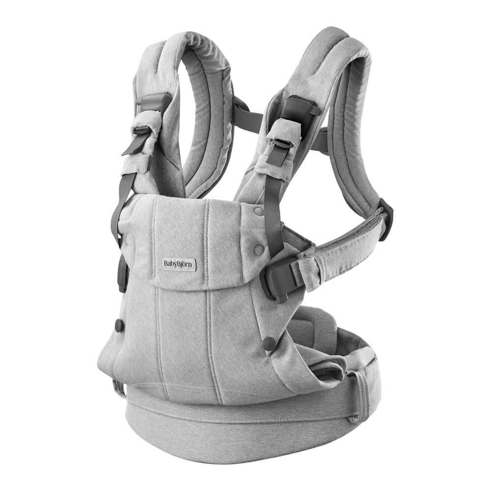 BABYBJÖRN Carrier Harmony グレー BabyBjorn Harmony Carrier in Woven Melange Fabric - Light Gray
