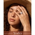 thumbnail image 3 of Yndra Heart Shaped Engagement Ring Set for Women,5A CZ Halo Wedding Ring Set,925 Sterling Silver Plated Stackable Promise Rings,Dainty Wedding Jewelry Gift for Her Size 7, 3 of 10