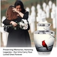 thumbnail image 2 of Cardinal Bird Urn For Human Ashes Adult Man - Cardinal Bird Funeral Urns for Human Ashes Adult Women - Cremation Urns - 6inch, Medium Size with Velvet Bag - 1pcs, Decorative Urn, Ash Container, 2 of 7