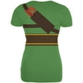 thumbnail image 2 of Halloween Renaissance Maiden Costume Green Juniors Soft T Shirt White SM, 2 of 2