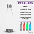 thumbnail image 2 of Levian Cola Shaped Plastic Bottles 25 oz. Set of 10, Bulk Pack - BPA Free, Great for Gym, Hiking, Cycling, Yoga and More - Clear, 2 of 5