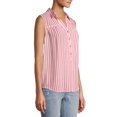 thumbnail image 3 of Time and Tru Women's Sleeveless Henley Popover Top, 3 of 6