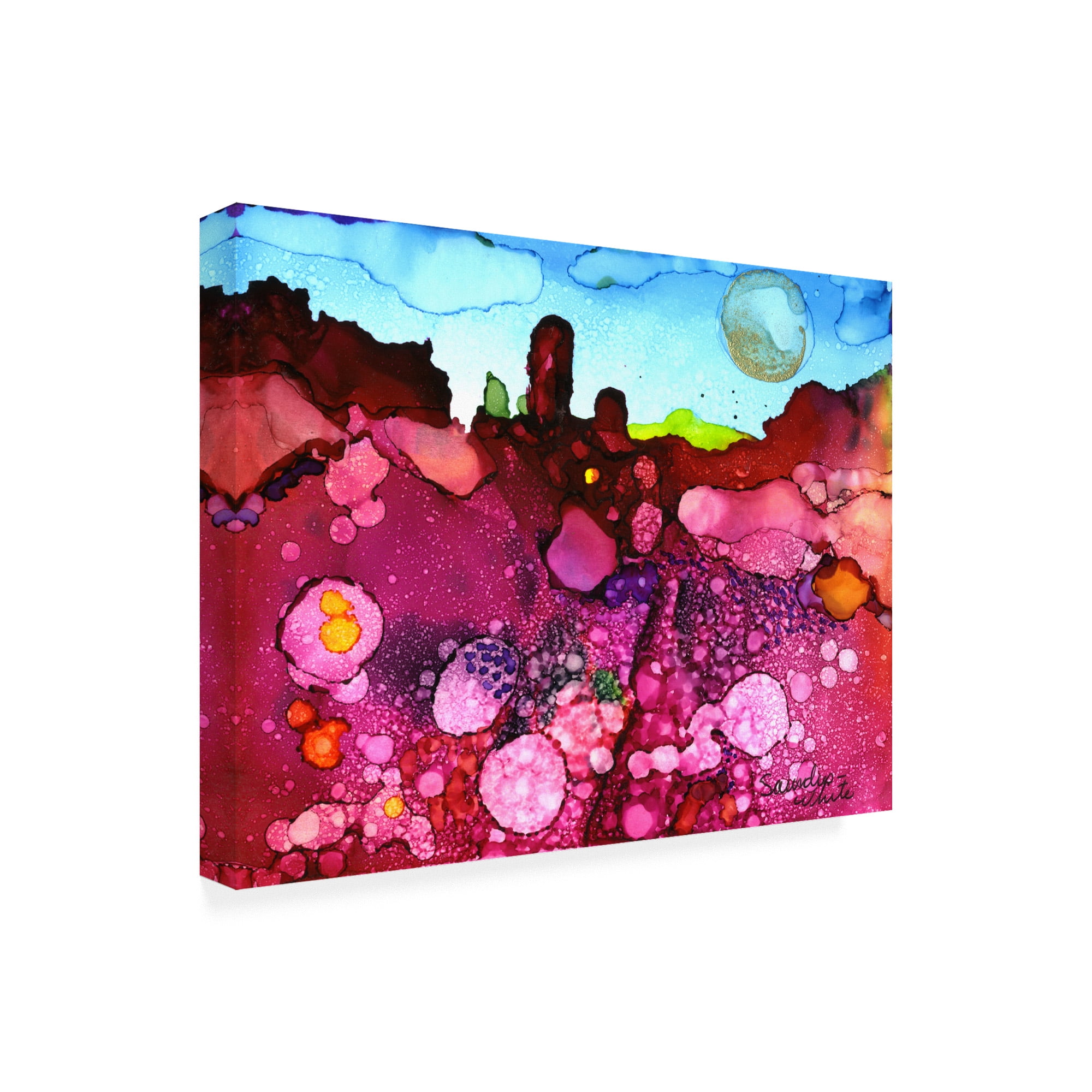 Trademark Fine Art 'Fuschia Strata' Canvas Art by Pat Saunders-White