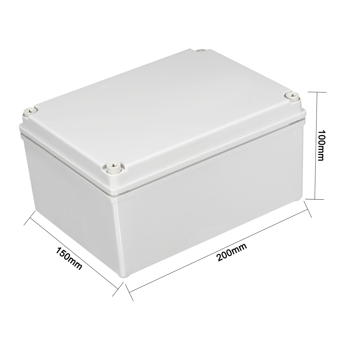 200*150*100mm Electronic ABS Plastic DIY Junction Box Enclosure Case Gray