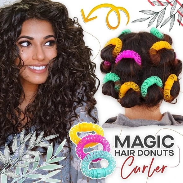 Donut Spring Hair Curlers, Magic Hair Donuts Curler, Hairdress Magic Hair  Styling Roller, Ringlets Wave Hairdressing Care Hairstyle, No Heat Hair,  DIY Hair Styling Tool (16PCS/Small) 