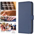 thumbnail image 4 of Allytechgroup Compatible with Samsung Galaxy S25 Case with Credit Card Slot, PU Leather Flip Wallet Phone Case with Kickstand Military Grade Drop Protection for Samsung Galaxy S25, Blue, 4 of 6