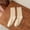 Beige, variant on Sunbona Women's Stacked Socks Mid Calf Double Needle Knit Solid Color Casual Fashion Retro Korean Japanese Style Socks For Daily Wear