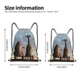 thumbnail image 4 of Bingfone Elephant Giraffe Drawstrings Backpacks Bags For Men Women Gym Drawstrings Bag, 4 of 9