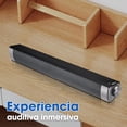 thumbnail image 4 of Reproductor Bluetooth,Altavoz Inalámbrico Bluetooth, con Conexión AUX/TF Sonido Envolvente Estéreo de 360, Reproducción Manos Libres, ,Minisistema de Audio para TV,Altavoces de Cine en Casa (Plata), 4 of 7