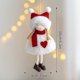 thumbnail image 3 of Decoración navideña 2025 Colgante navideño con cuernos de ratón, adorno de ángel de ballet para niña, decoración para árbol de Navidad, regalo de Año Nuevo 2025, 3 of 5