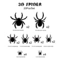 thumbnail image 3 of 3D Design LED Decoration Halloween Lighted Decorative Wall Stickers Hanging Wall Luminous Glow Clings Halloween Decorations For Indoor Outdoor Bedroom Window, 3 of 7