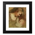 thumbnail image 2 of George Romney 12x14 Black Modern Framed Museum Art Print Titled - Sketch of a Mother and Child, 2 of 5