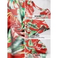 thumbnail image 7 of Nlife Women Puff Sleeve Floral Hawaiian Shirt V Neck Casual Tropical T-Shirt, 7 of 7