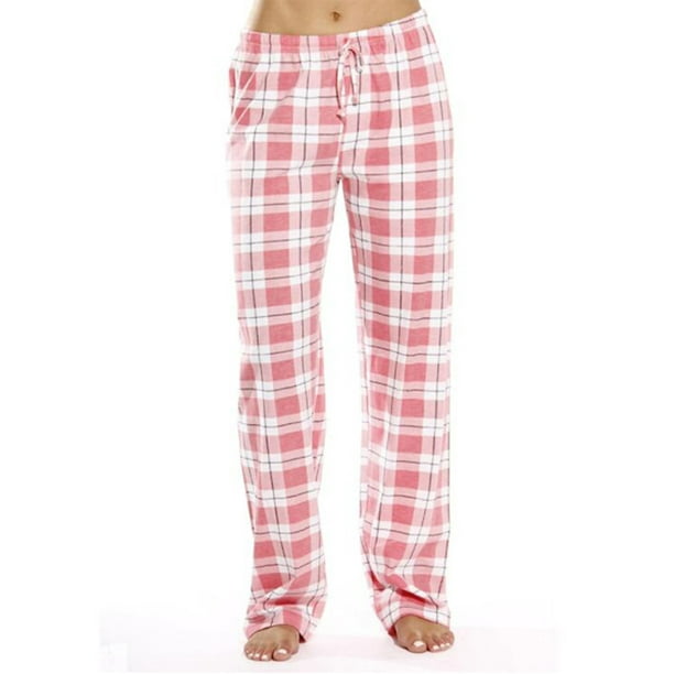 red and blue plaid pajama pants