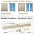thumbnail image 6 of Keego Printed Cordless Celluar Shades Semi Blackout Honeycomb Window Blind Light Filtering Easy Install Beige Upper Case, Color002, 26"w x 48"h, 6 of 7
