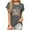 #03 Gray, variant on Busydd Womens T Shirts Fashion Print Short Sleeve Summer Tops Casual Round Neck Graphic Tees for Women Comfortable Versatile Going Out T-Shirts S