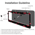 thumbnail image 4 of Cherries License Plate Frame - 2 Pack License Plate Frames Holder Covers, Car Decorative Tag Frames For Standard Us Canada License Plate Holder 2 Holes 12X6 Inch, 4 of 5
