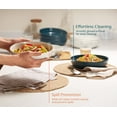 thumbnail image 3 of Kook Porcelain Pasta Bowl, Set of 4, 40 Oz, Dark Mauve, 3 of 6