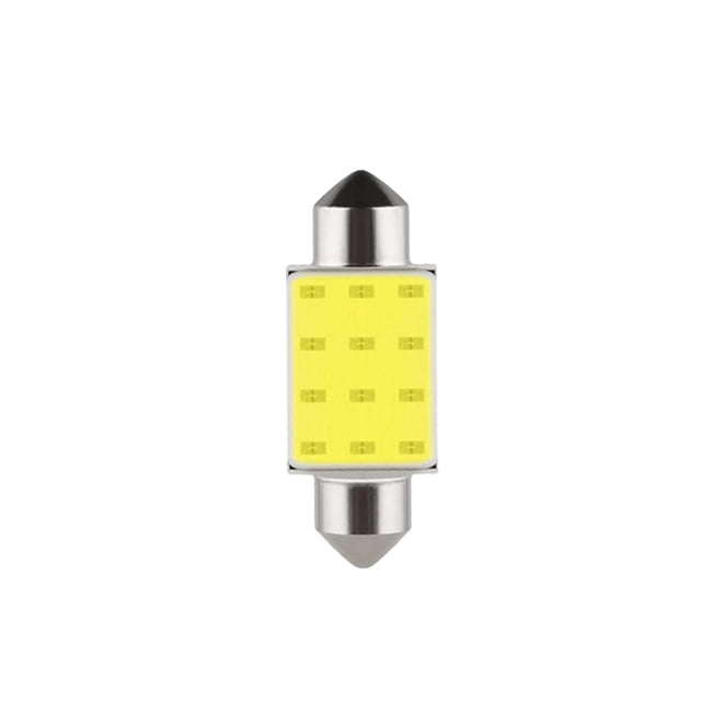 Sidaley Luz Interior Universal para coche, aleación de aluminio, luz trasera para puerta de maletero, bombilla montada en automóvil, Bombillas para automóviles Luz blanca de 12V 36MM