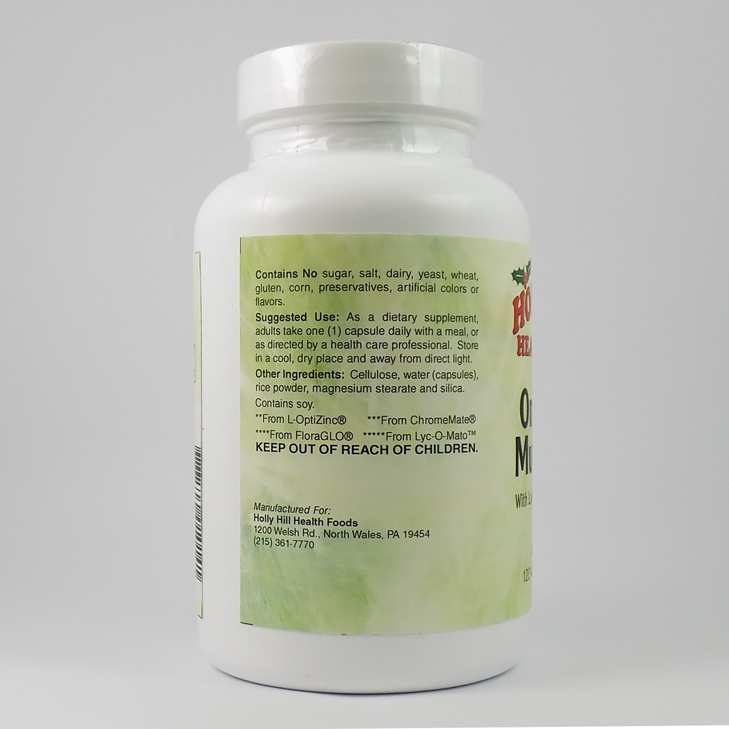 Holly Hill Health Foods, One-Daily Multi Caps, 120 Vegetarian Capsules