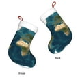 thumbnail image 3 of Haiem World Map Pattern Christmas Stockings, Personalized 18 Inches Knit Christmas Stockings Xmas Hanging Stockings for Family Christmas Decorations, 3 of 7
