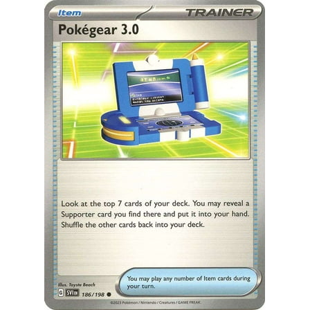 Pokemon Scarlet & Violet Base Set Common PokeGear 3.0 #186