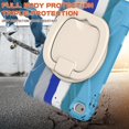 thumbnail image 5 of Funda a juego para iPad Mini 4/5 con correa para el hombro, soporte de anilla ajustable grande, portalápices y protección contra golpes., 5 of 5