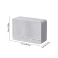 thumbnail image 3 of Bathroom Soap Dish, Bar Soap Holder with Lid, Wall Mounted Soap Box for Shower, Bathroom, Kitchen Sink, Keep Soap Bars Dry, Waterproof Dustproof, White, AKLJWH, 3 of 6