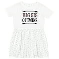 thumbnail image 3 of Inktastic Big Sis of Twins Sister Announcement Girls Toddler Dress, 3 of 5