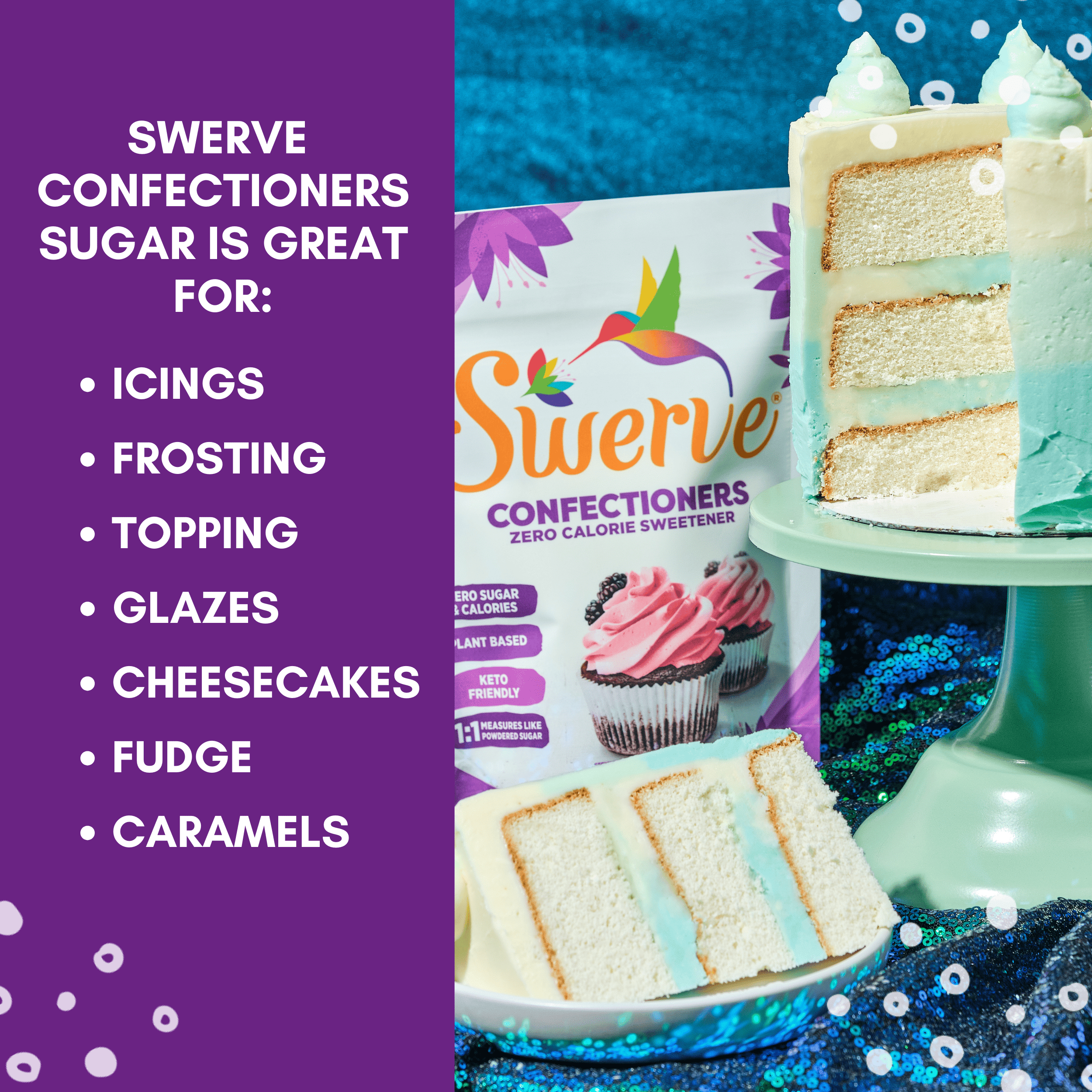 Swerve Sweetener, Confectioner Sugar Replacment, 12 Oz