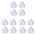 thumbnail image 3 of Polea giratoria pegajosa sin ruido para los muebles de la caja de almacenamiento de los contenedores (b) White 4pcs, 3 of 4