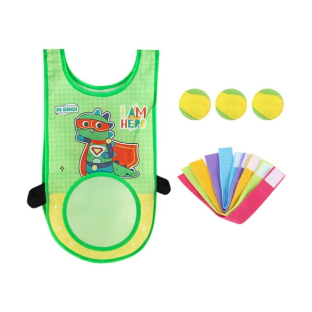 Juego de Dodgeball 3, pelota adhesiva, juego de lanzamiento de pelotas, juego de pelota adhesiva para preescolar verde