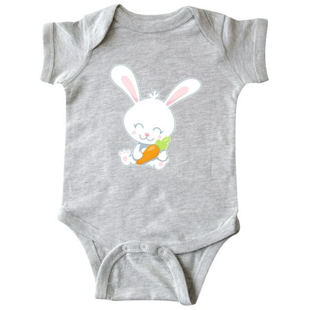

Inktastic Cute Easter Bunny Holding Carrot Gift Baby Boy or Baby Girl Bodysuit