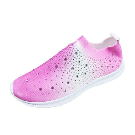 

Sopiago Sneakers for Women Womens Sports Mesh Shoes Non-Slip Lightweight Sneakers Women s Fashion Sneakers Hot Pink 38